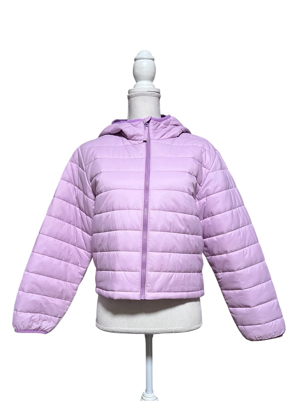Crewcuts Lilac Quilted Puffer Jacket Size XL Like New Condition